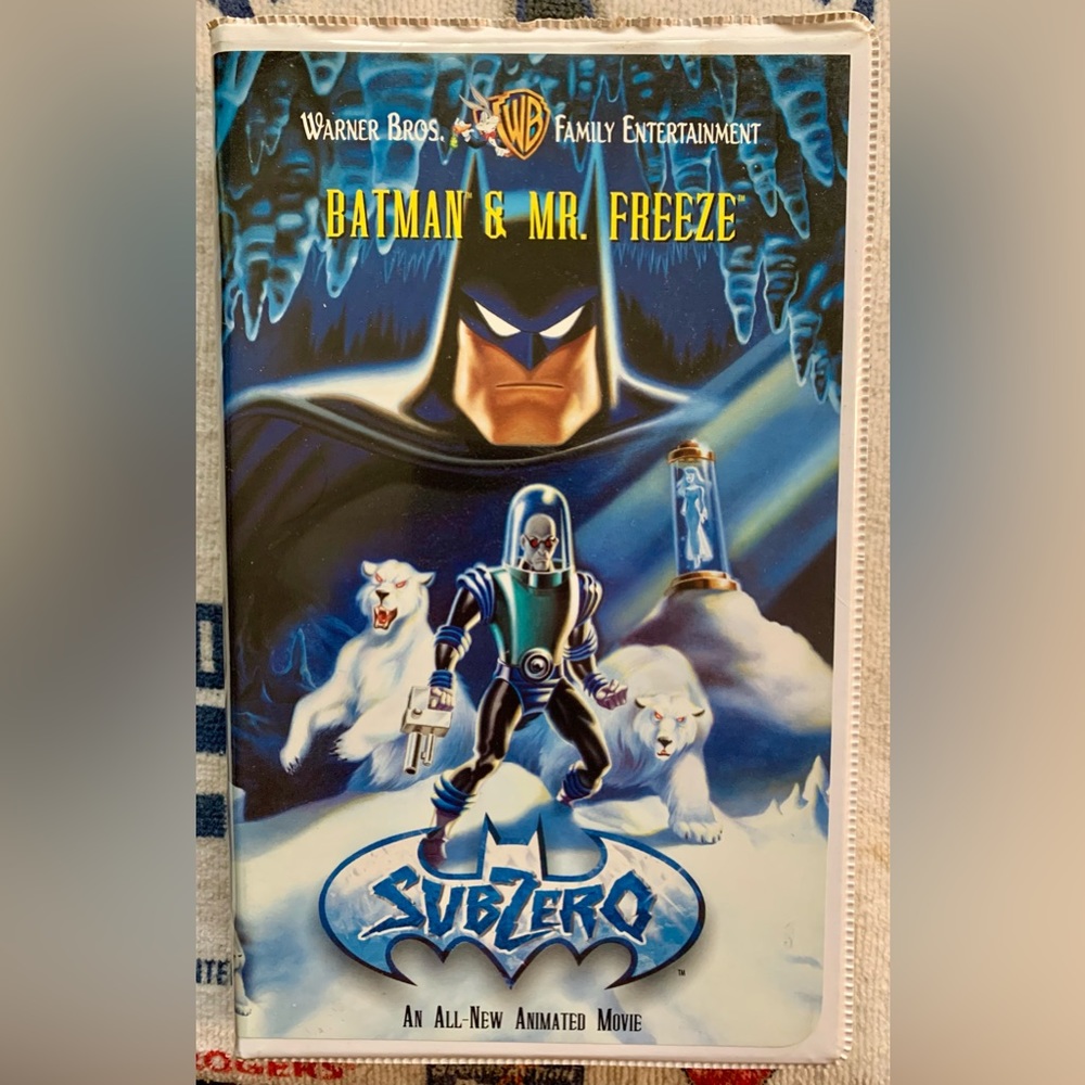 Batman and Mr. freeze: Subzero VHS clamshell